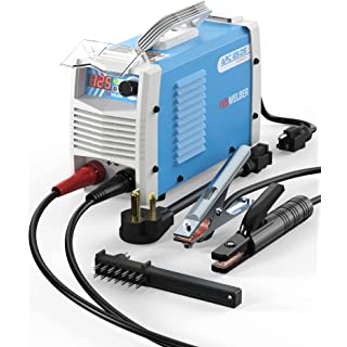 YESWELDER Stick Welder,125Amp Hot Start ARC Welder Machine,Digital Display IGBT Inverter MMA Welder,110/220V Dual Voltage Por